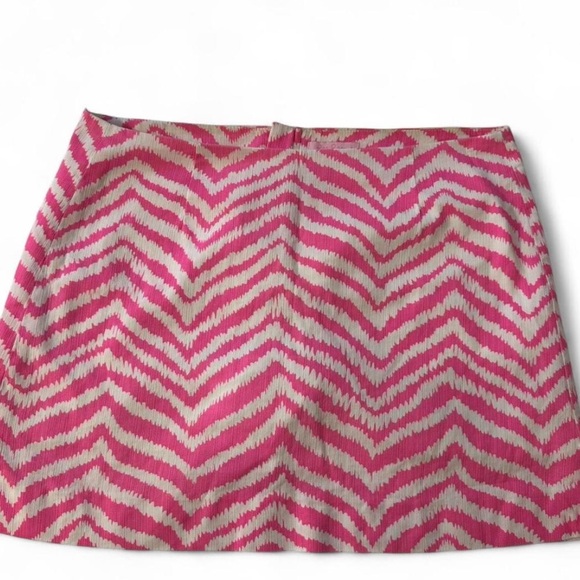 Lilly Pulitzer Pink and White Zebra Zigzag Skort - Size 6 - Picture 1 of 10